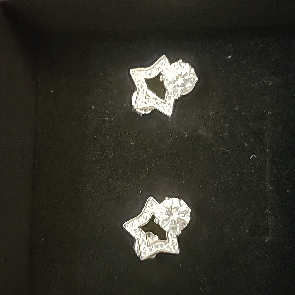 Mossinate Star Earrings